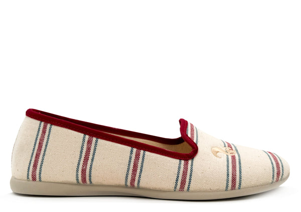 nat 2 thies thies 1856 ® Eco Stripe Closed Slipper red blue stripe