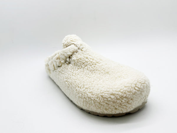 Nat 2 Thies Thies 1856 ® Eco Teddy Clog Vegan Off White