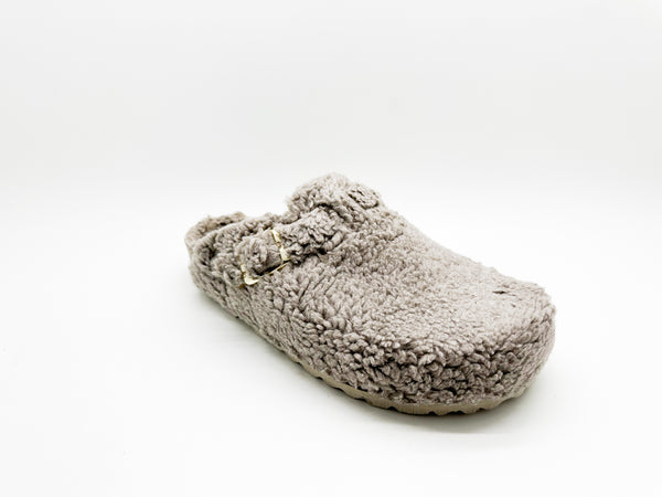 Nat 2 Thies Thies 1856 ® Eco Teddy Clog Vegan Taupe