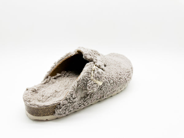Nat 2 Thies Thies 1856 ® Eco Teddy Clog Vegan Taupe