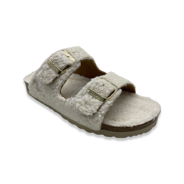 Nat 2 Thies Thies 1856 ® Eco Teddy Sandal Vegan Off White