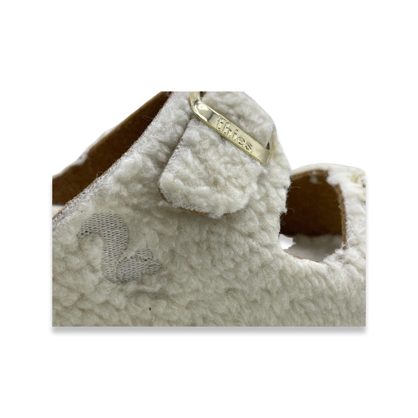 Nat 2 Thies Thies 1856 ® Eco Teddy Sandal Vegan Off White