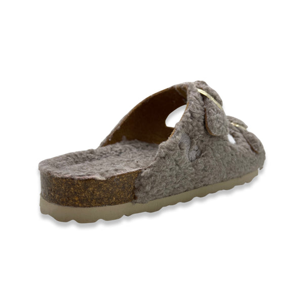 Nat 2 Thies Thies 1856 ® Eco Teddy Sandal Vegan Taupe