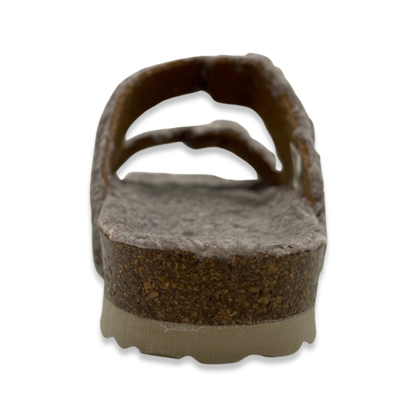 Nat 2 Thies Thies 1856 ® Eco Teddy Sandal Vegan Taupe