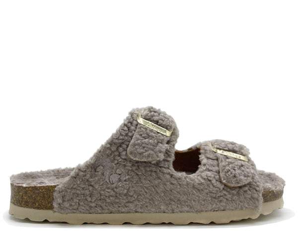 nat 2 thies thies 1856 ® Eco Teddy Sandal vegan taupe