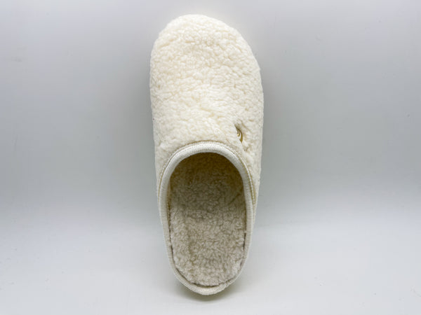 Nat 2 Thies Thies 1856 ® Eco Teddy Slipper Vegan Off White