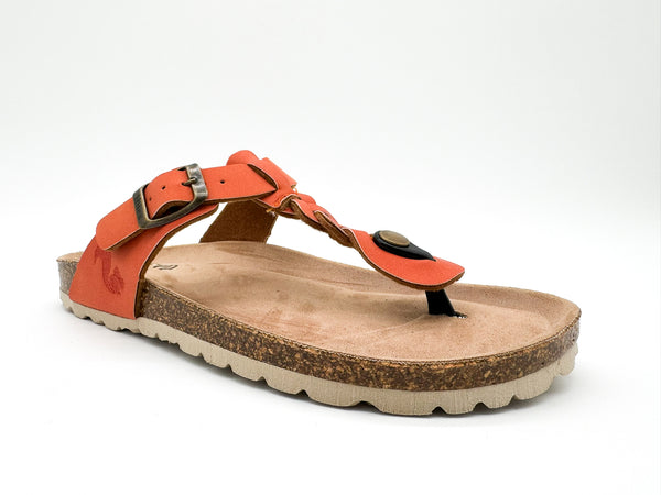 Nat 2 Thies Thies 1856 ® Eco Thong Braid Sandal Vegan Carrot