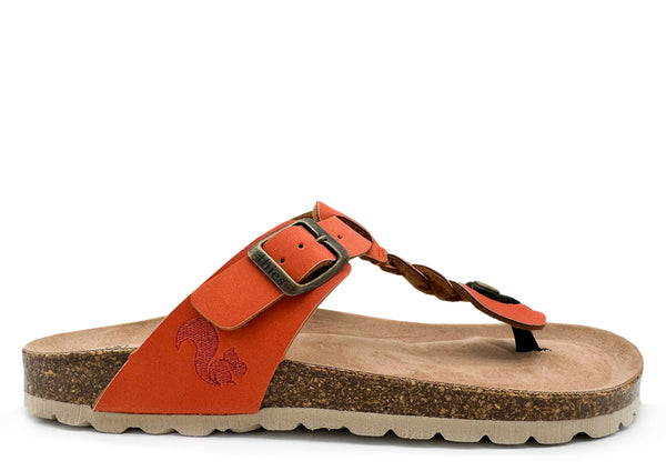 nat 2 thies thies 1856 ® Eco Thong Braid Sandal vegan carrot