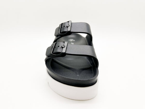 Nat 2 Thies Thies 1856 ® Ecofoam Plateau Sandal Vegan Black