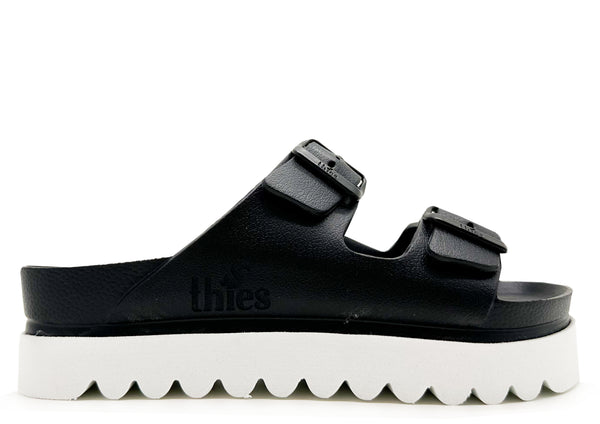 nat 2 thies thies 1856 ® Ecofoam Plateau Sandal vegan black