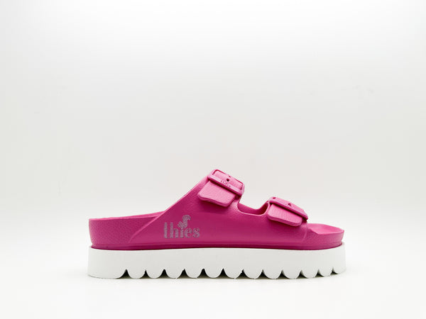 Nat 2 Thies Thies 1856 ® Ecofoam Plateau Sandal Vegan Orchid Pink