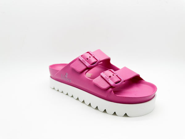 Nat 2 Thies Thies 1856 ® Ecofoam Plateau Sandal Vegan Orchid Pink