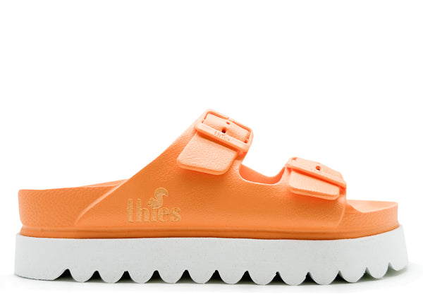 nat 2 thies thies 1856 ® Ecofoam Plateau Sandal vegan orange juice