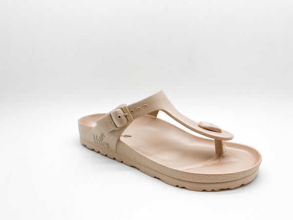 Nat 2 Thies Thies 1856 ® Ecofoam Thong Sandal Vegan Bronze