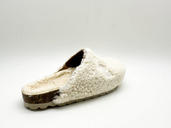 Nat 2 Thies Thies 1856 ® Kids Organic Teddy Clog Off White