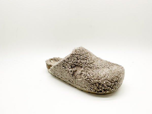 Nat 2 Thies Thies 1856 ® Kids Organic Teddy Clog Taupe