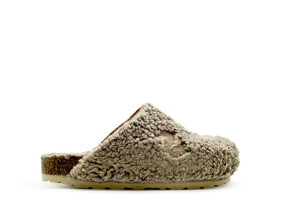 nat 2 thies thies 1856 ® Kids Organic Teddy Clog taupe