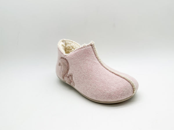 Nat 2 Thies Thies 1856 ® Kids PET Organic Slipper Boot Vegan Rose