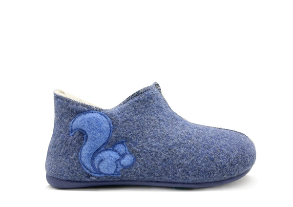 nat 2 thies thies 1856 ® Kids PET Organic Slipper Boot vegan navy