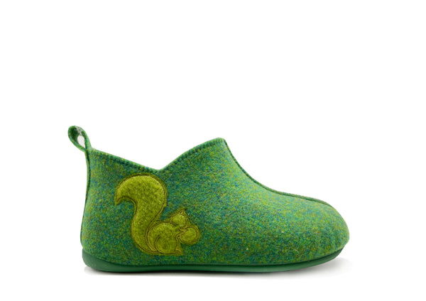 nat 2 thies thies 1856 ® Kids PET Slipper Boot vegan green