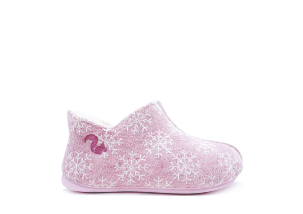 nat 2 thies thies 1856 ® Kids PET Snow Slipper Boot vegan rose
