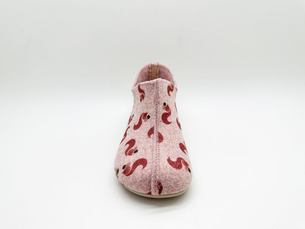 Nat 2 Thies Thies 1856 ® Kids PET Squirrel Slipper Boot Vegan Rose
