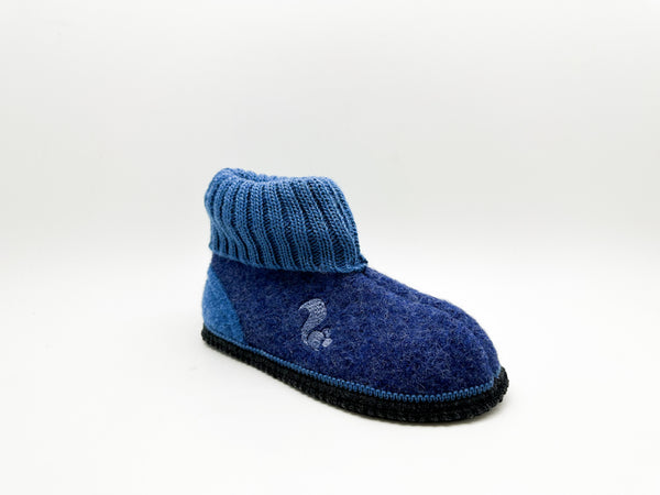 Nat 2 Thies Thies 1856 ® Mountain Wool Slipper Boot Denim Blue