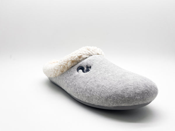 Nat 2 Thies Thies 1856 ® Organic Cozy Slipper Light Grey
