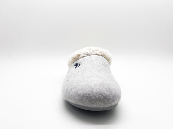 Nat 2 Thies Thies 1856 ® Organic Cozy Slipper Light Grey