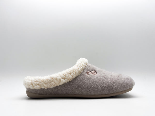 Nat 2 Thies Thies 1856 ® Organic Cozy Slipper Taupe