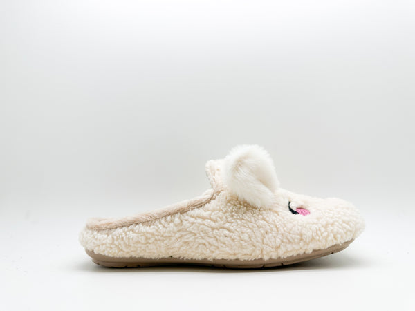 Nat 2 Thies Thies 1856 ® Organic Rabbit Slipper Vegan Off White