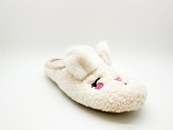 Nat 2 Thies Thies 1856 ® Organic Rabbit Slipper Vegan Off White
