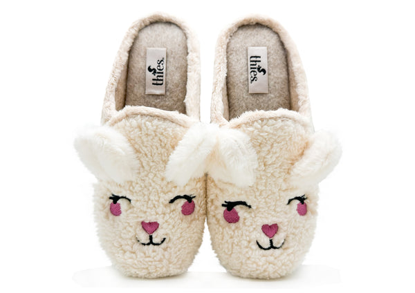 nat 2 thies thies 1856 ® Organic Rabbit Slipper vegan off white