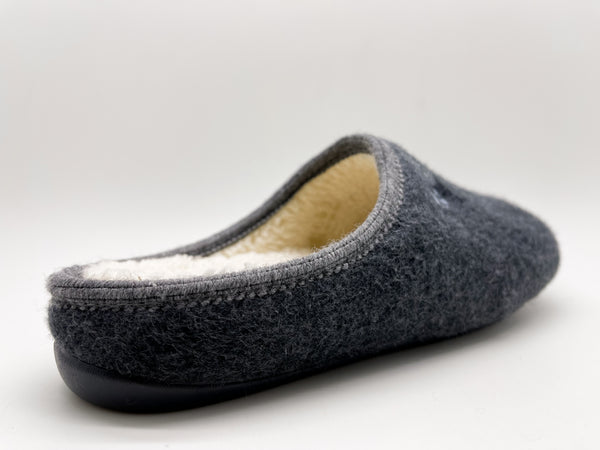 Nat 2 Thies Thies 1856 ® Organic Slipper Vegan Dark Grey