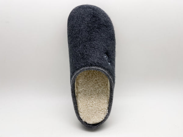 Nat 2 Thies Thies 1856 ® Organic Slipper Vegan Dark Grey