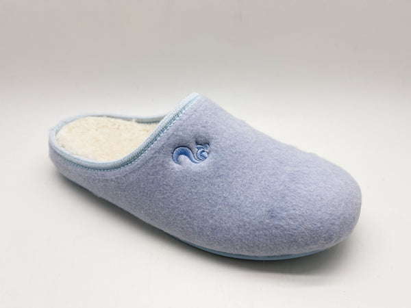 Nat 2 Thies Thies 1856 ® Organic Slipper Vegan Light Blue