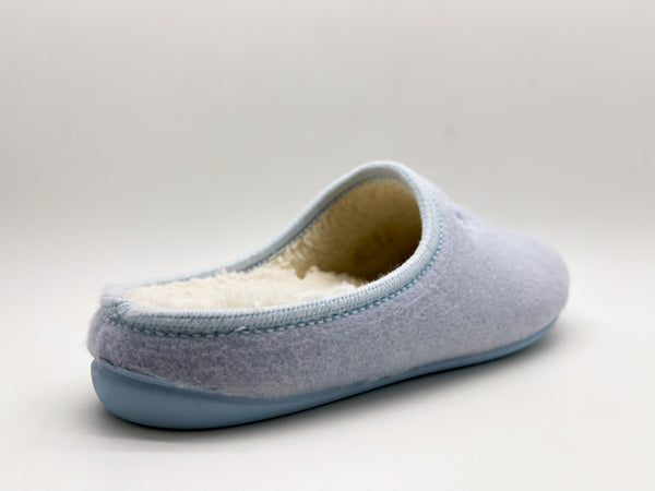 Nat 2 Thies Thies 1856 ® Organic Slipper Vegan Light Blue
