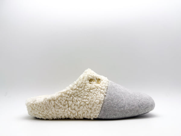Nat 2 Thies Thies 1856 ® Organic Teddy Mix Slipper Grey
