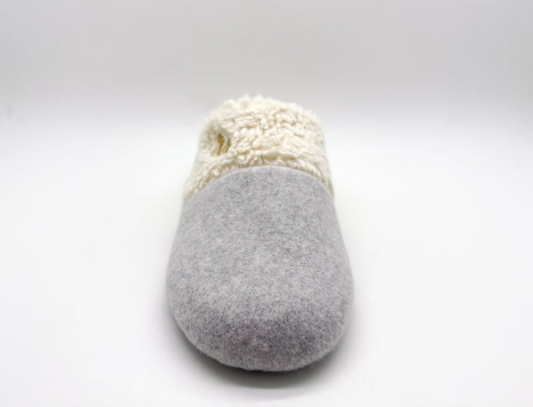 Nat 2 Thies Thies 1856 ® Organic Teddy Mix Slipper Grey