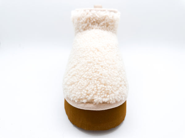 Nat 2 Thies Thies 1856 ® Platform Shearling Shorty Boots Beige