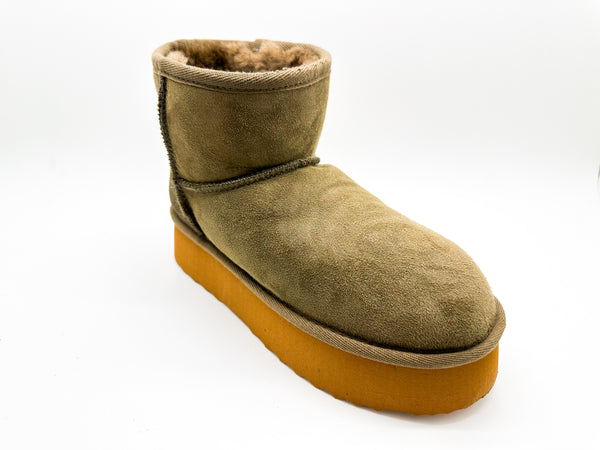 Nat 2 Thies Thies 1856 ® Platform Sheep Boots Olive