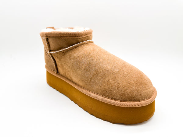 Nat 2 Thies Thies 1856 ® Platform Shorty Boots Chestnut