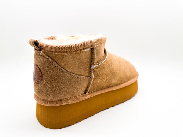 Nat 2 Thies Thies 1856 ® Platform Shorty Boots Chestnut