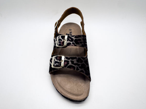 Nat 2 Thies Thies 1856 ® Rec Backstrap Leo Sandal Beige Leo