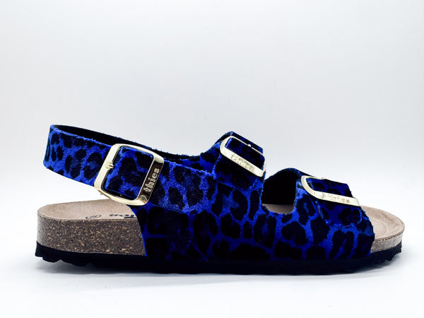 Nat 2 Thies Thies 1856 ® Rec Backstrap Leo Sandal Blue Leo