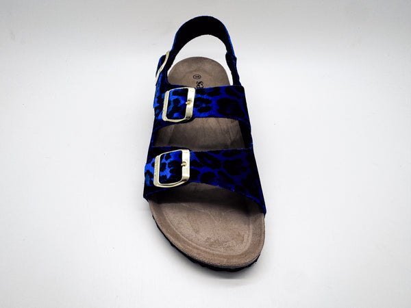 Nat 2 Thies Thies 1856 ® Rec Backstrap Leo Sandal Blue Leo