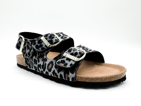 Nat 2 Thies Thies 1856 ® Rec Backstrap Leo Sandal Grey Leo