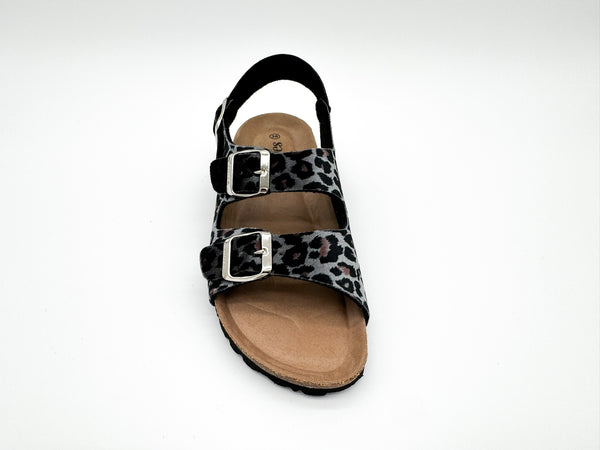 Nat 2 Thies Thies 1856 ® Rec Backstrap Leo Sandal Grey Leo