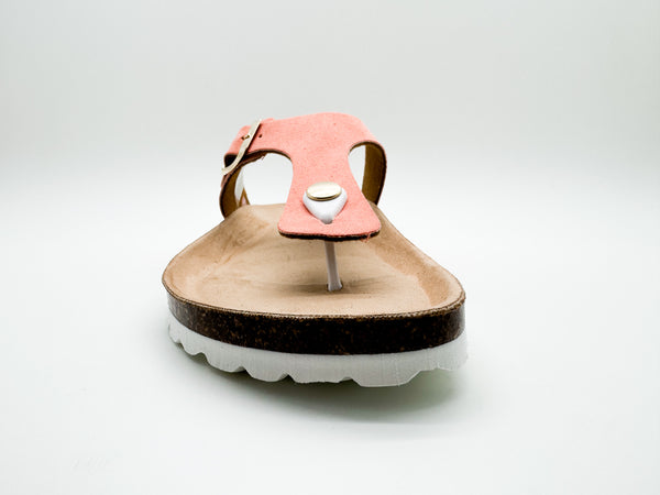 Nat 2 Thies Thies 1856 ® Rec Bio Thong Sandal Vegan Salmon