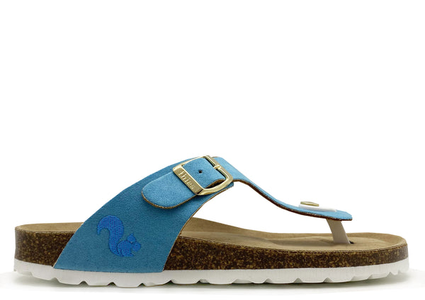 nat 2 thies thies 1856 ® Rec Bio Thong Sandal vegan turquoise